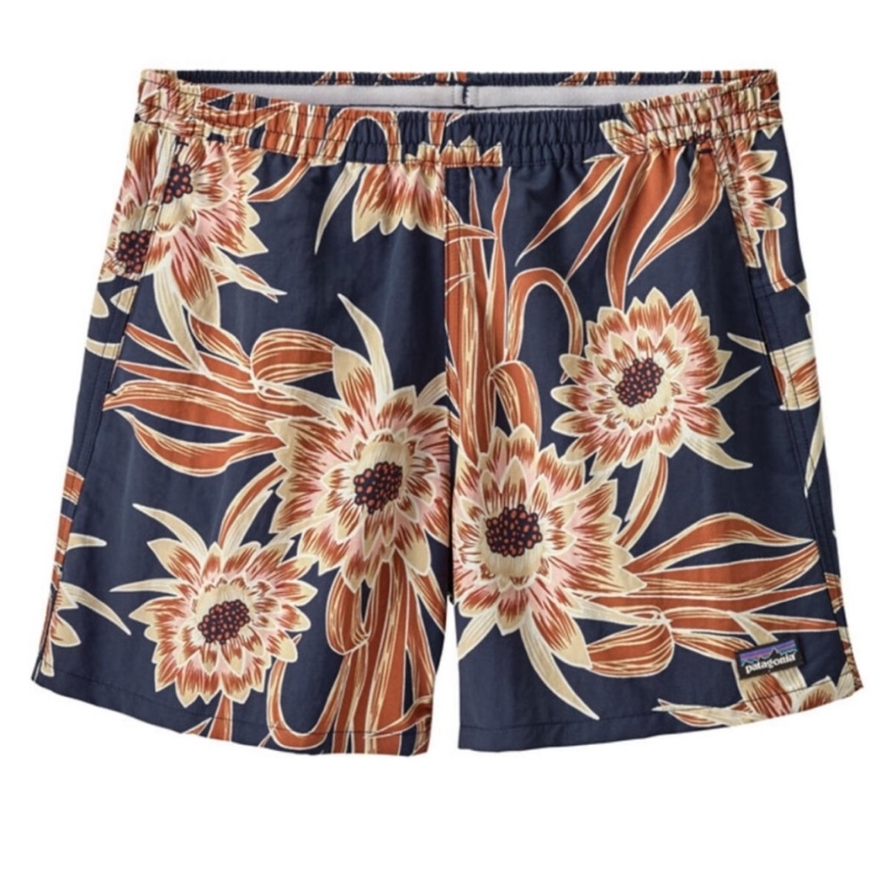 patagonia women’s baggies 5” inseam tropical pattern